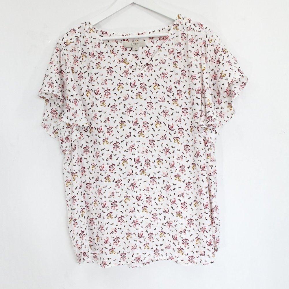 Loft Plus Size Shirt XXL Women Spring Blouse NEW - Picture 2 of 8